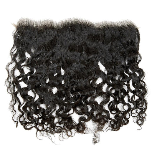 Burmese Curly Frontal (13*4) (Transparent)